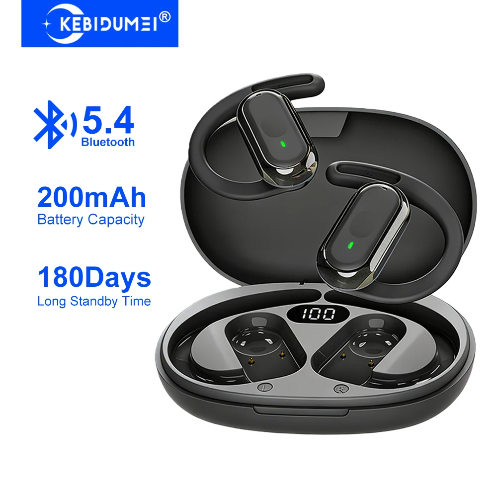 Bone Conduction Running Headphones - Słuchawki KEBIDUMEI Open-Ear Bluetooth 5.4 z