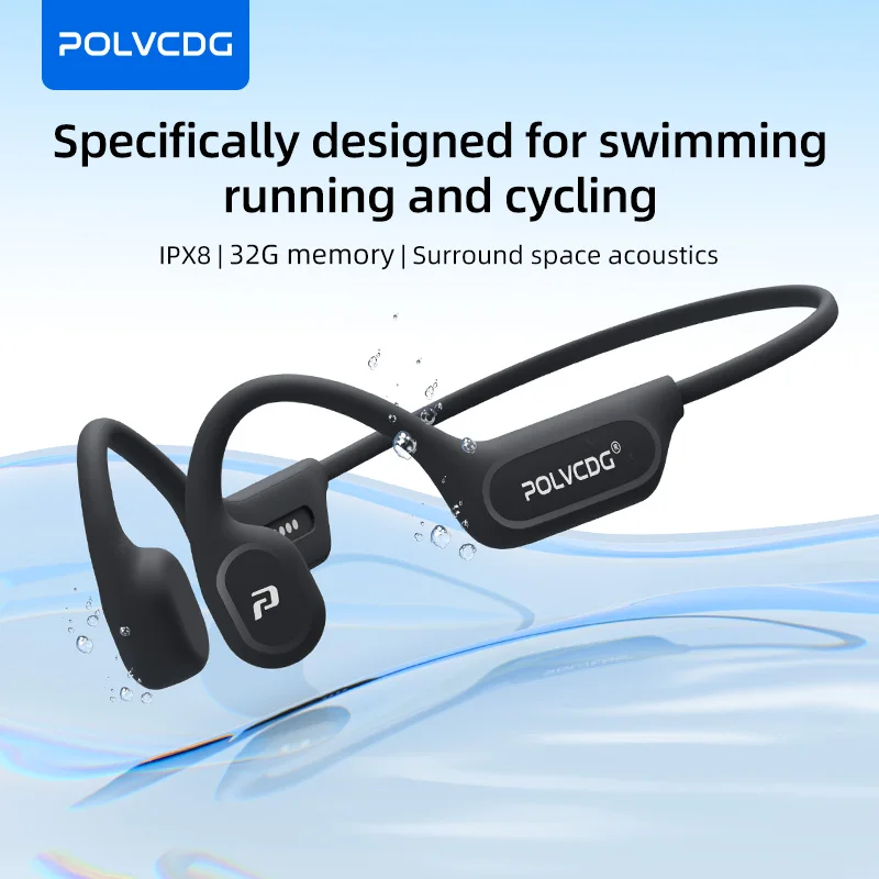 Type C Wired Earphones With Mic - Słuchawki przewodzące dźwięk przez kości POLVCDG