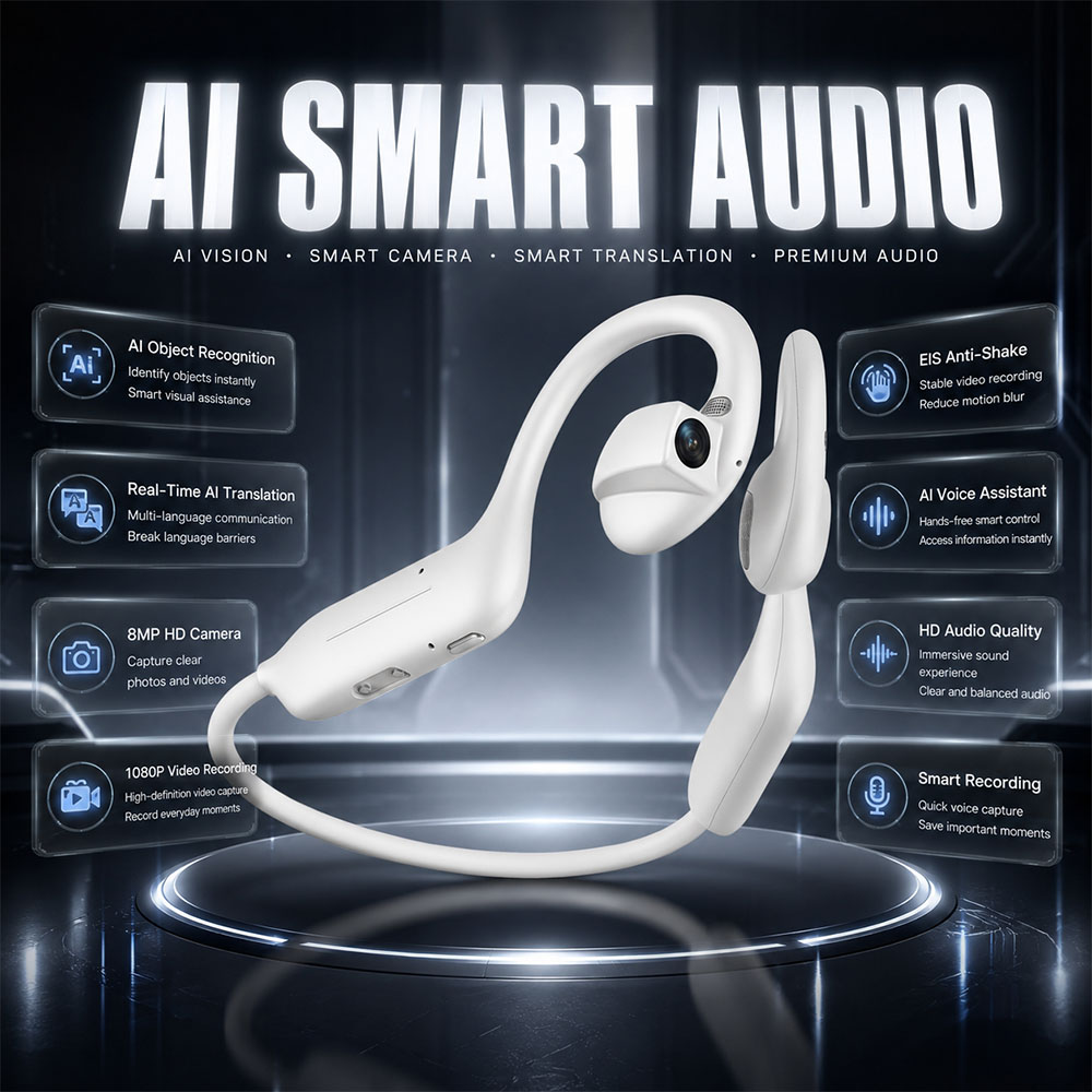 Headphones - NOWE Słuchawki Bluetooth 1080P UHD z