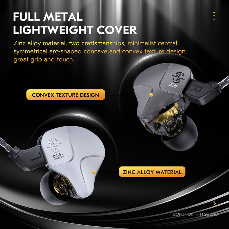 Słuchawki przewodowe CCZ DC03  – In Ear Monitors For Singers recenzja i cena