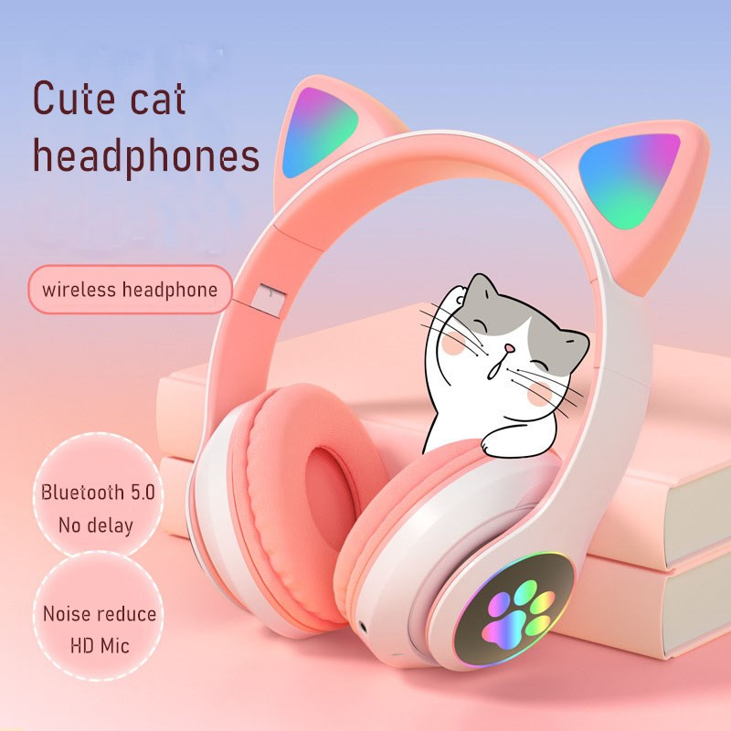Migające słuchawki LED Cute Ca – Cat Ear Bluetooth Headset Led recenzja i cena