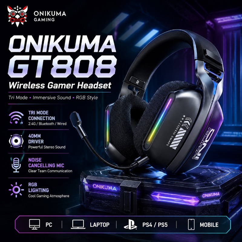 Bezprzewodowy zestaw słuchawko – Gaming Headset With Mic Rgb recenzja i cena
