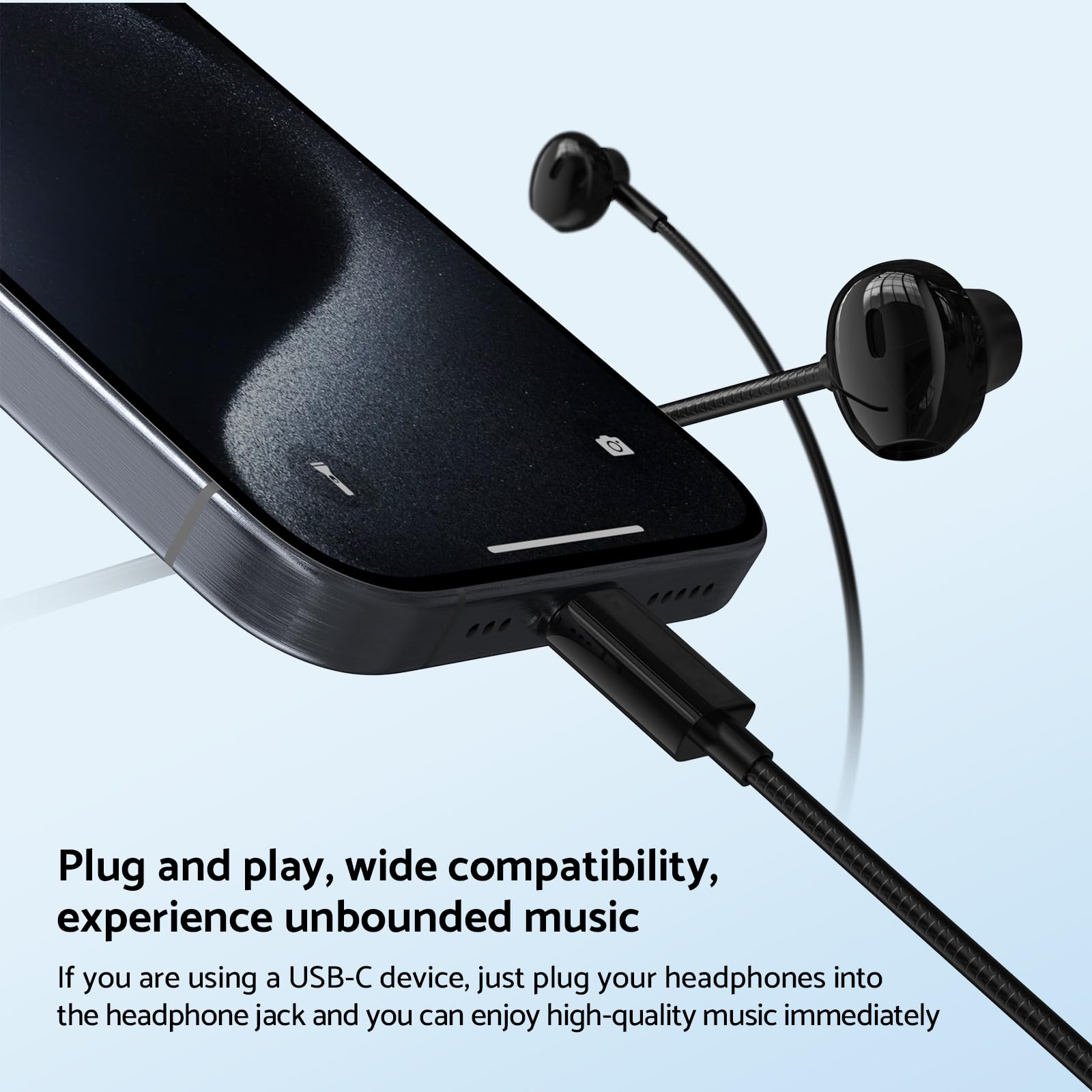 Słuchawki 9D Bass Stereo Type  – Type C Wired Earphones With Mic recenzja i cena