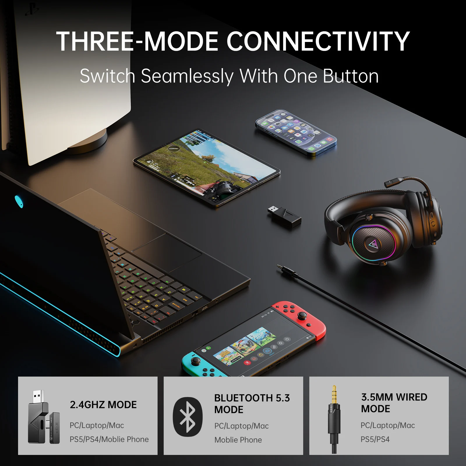 Oneodio EKSA MaKo BT Bluetooth – Anc Wireless Over Ear Headphones recenzja i cena