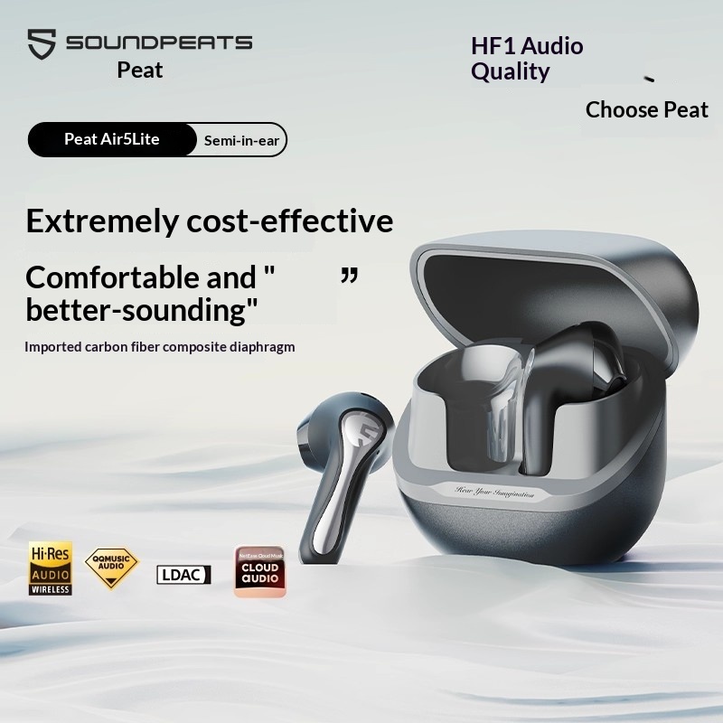 Słuchawki SoundPEATS Air5 Lite – Headphones recenzja i cena
