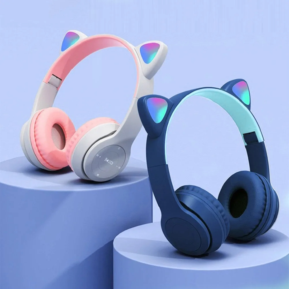 Słodkie słuchawki bezprzewodow – Cat Ear Bluetooth Headset Led recenzja i cena