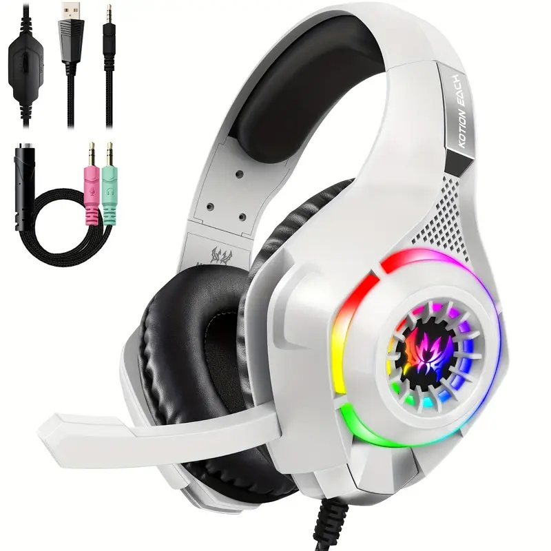 Słuchawki gamingowe do PC, PS4 – Gaming Headset With Mic Rgb recenzja i cena