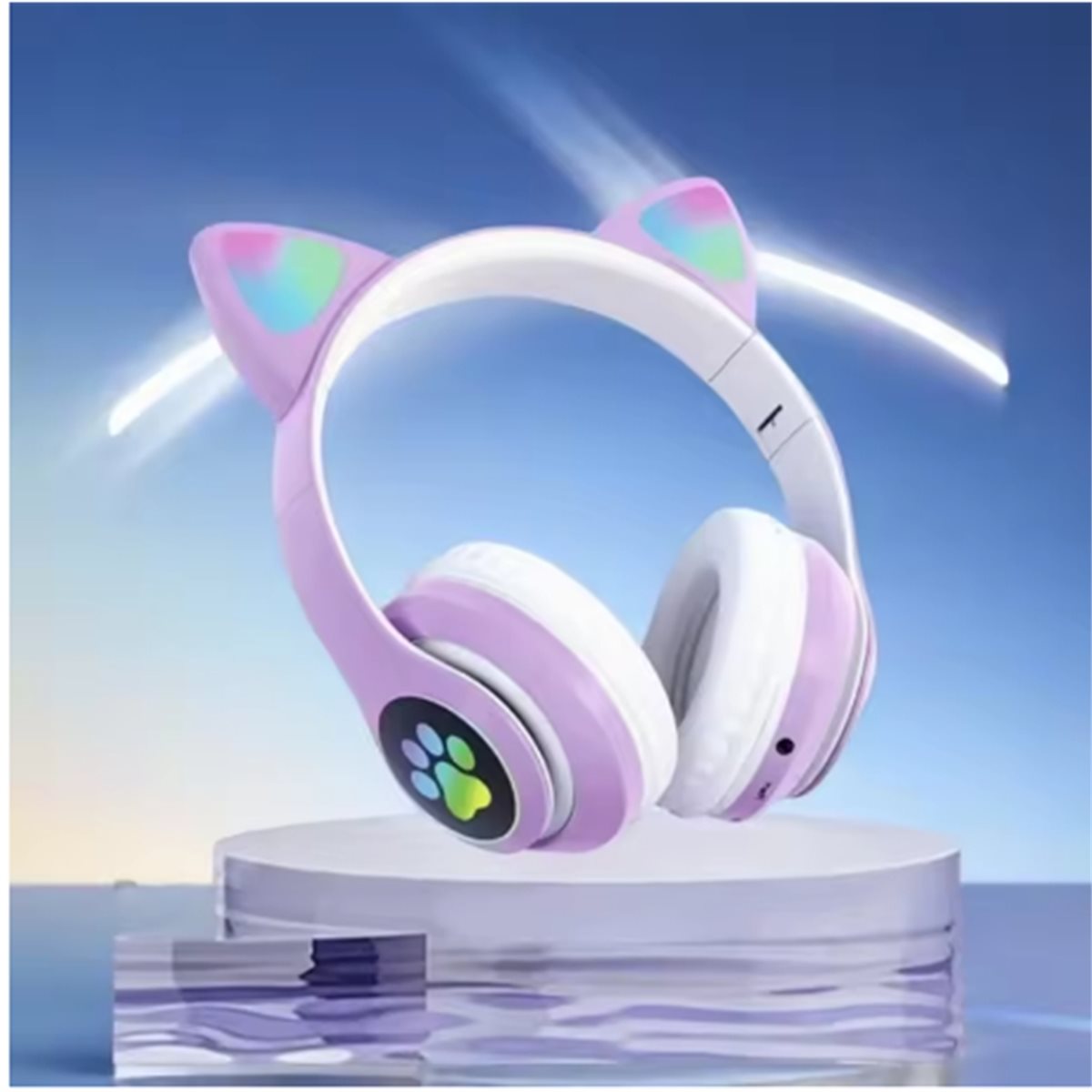 DT75BG Słodkie słuchawki Bluet – Cat Ear Bluetooth Headset Led recenzja i cena